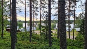Utsikt över naturcampingen